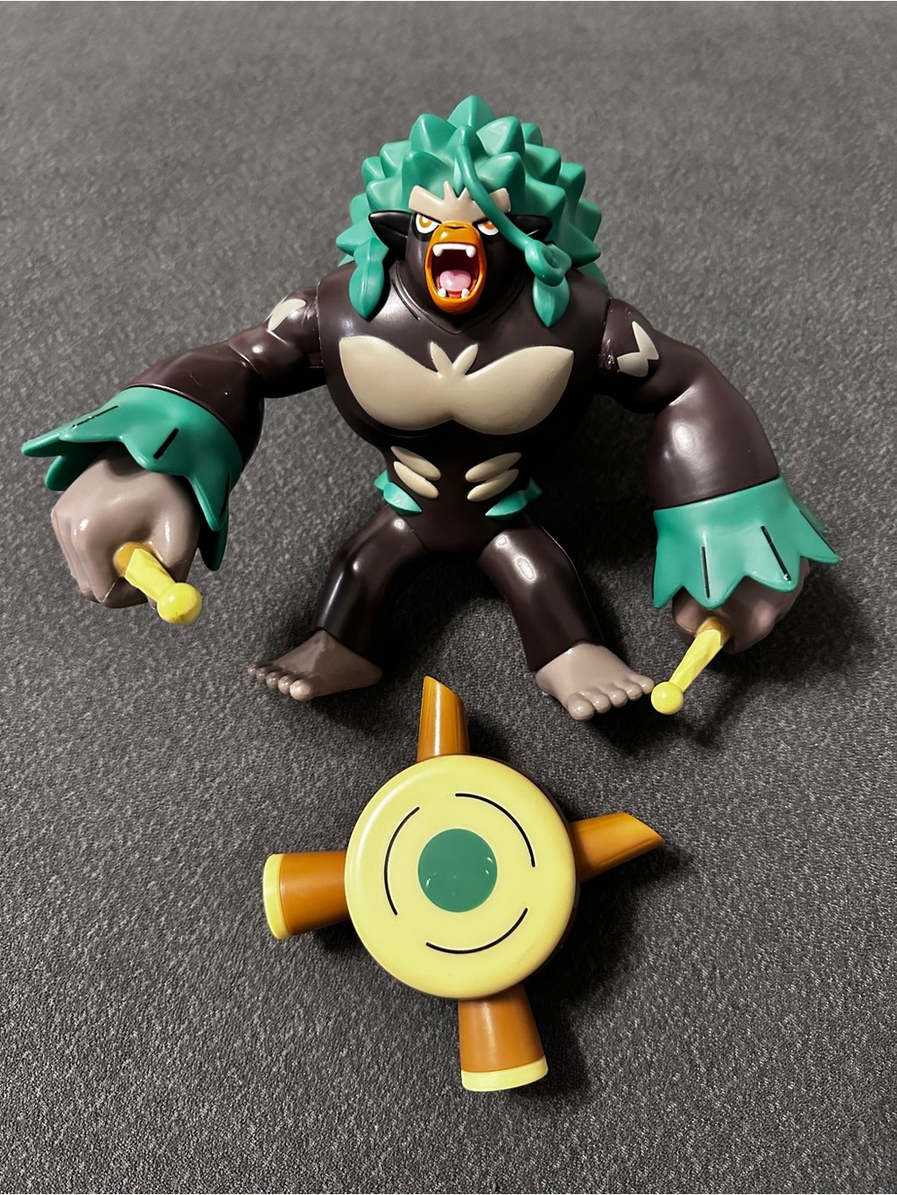 Pokemon Epic Battle 7.5” Rillaboom Action Toy Figure 2021 Jazwares Vinyl